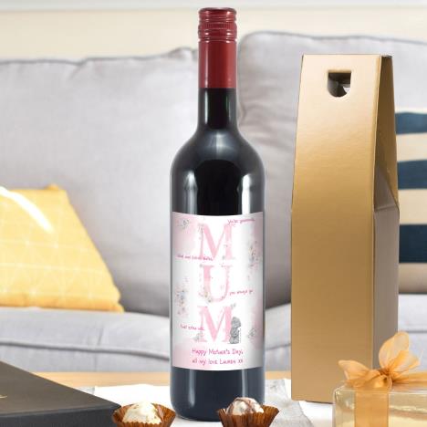 Personalised Me to You MUM Red Wine Extra Image 1